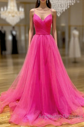 Hot Pink Evening Prom Dresses Long  Formal Dresses, Evening Dresses, Dance Dresses